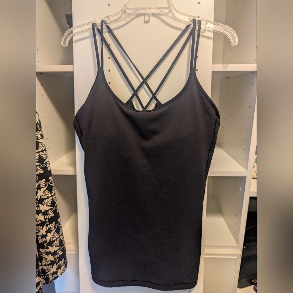 Lululemon Free To Be Tank Everlux Black Size 12